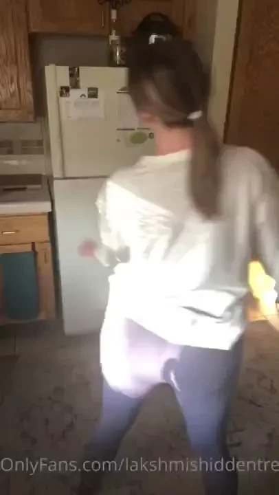Booty tease and panty lick 