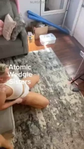 Flossing with a thong and a classic hanes wedgie so deep the undies part 1