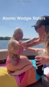 Gracie is giving video vixen vibes out on the lake video vixen with a