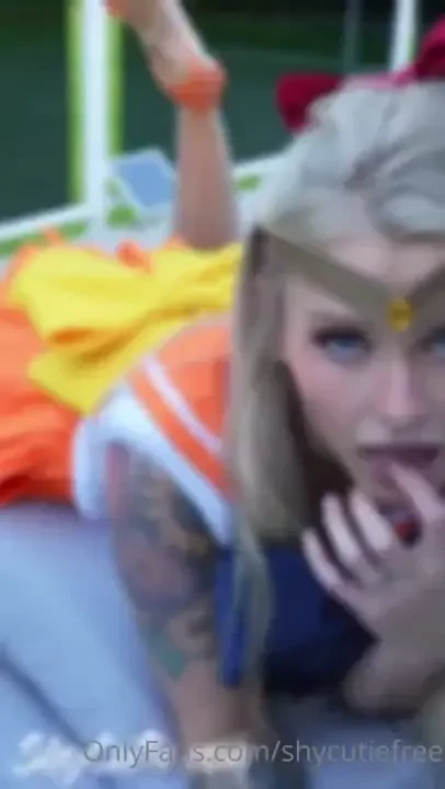 Sailor venus gets fucked amp creampied on balcony this video is a hot 