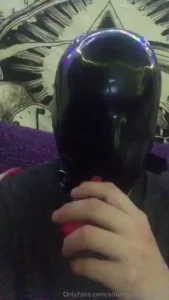 Vaping in full faced latex encasement even went through my eyes