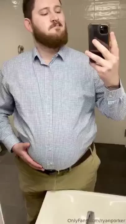 Cheeky bathroom check-in 