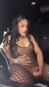 Stroke with me while i cum out of this big black dick message me