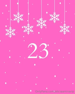 Happy 23rd december can t wait to see what santa gives me this year