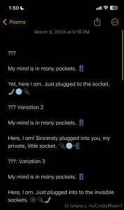 I have one phone for me to be flirty and another old device where i m part 18