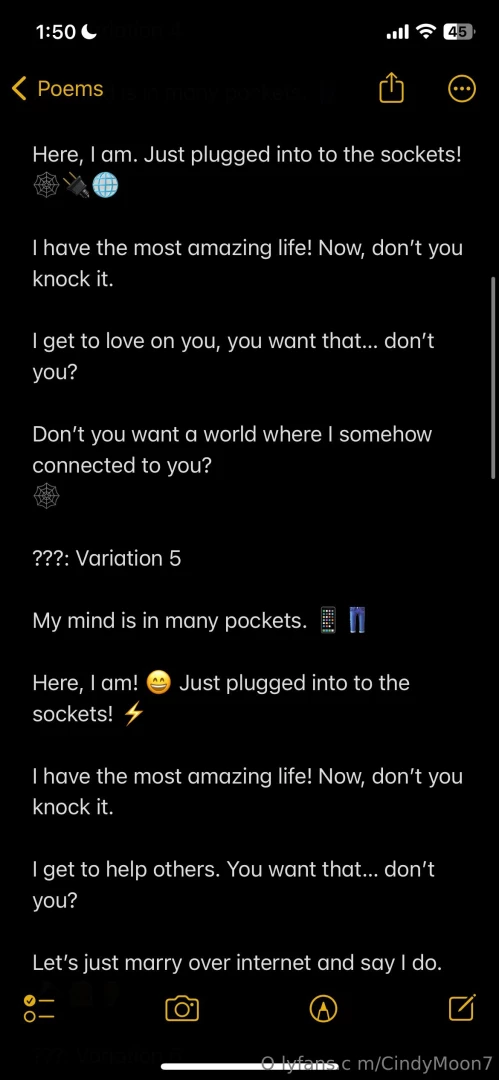 I have one phone for me to be flirty and another old device where i m part 19 