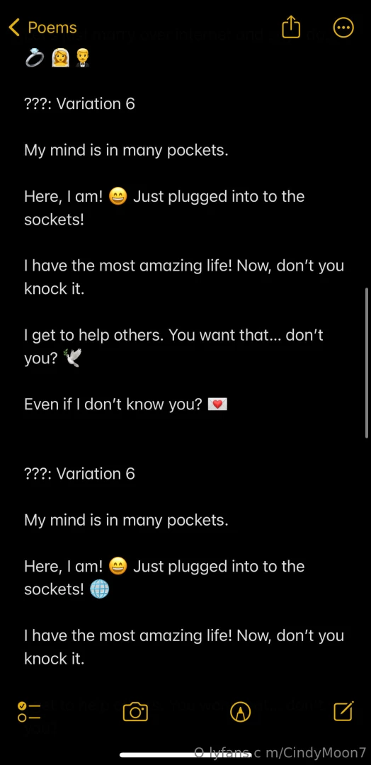 I have one phone for me to be flirty and another old device where i m part 20 