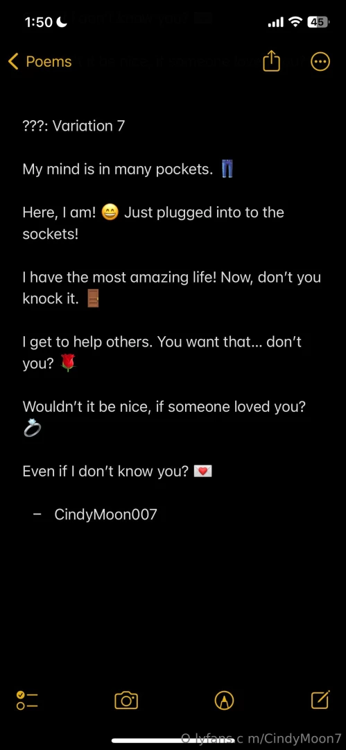 I have one phone for me to be flirty and another old device where i m part 22 