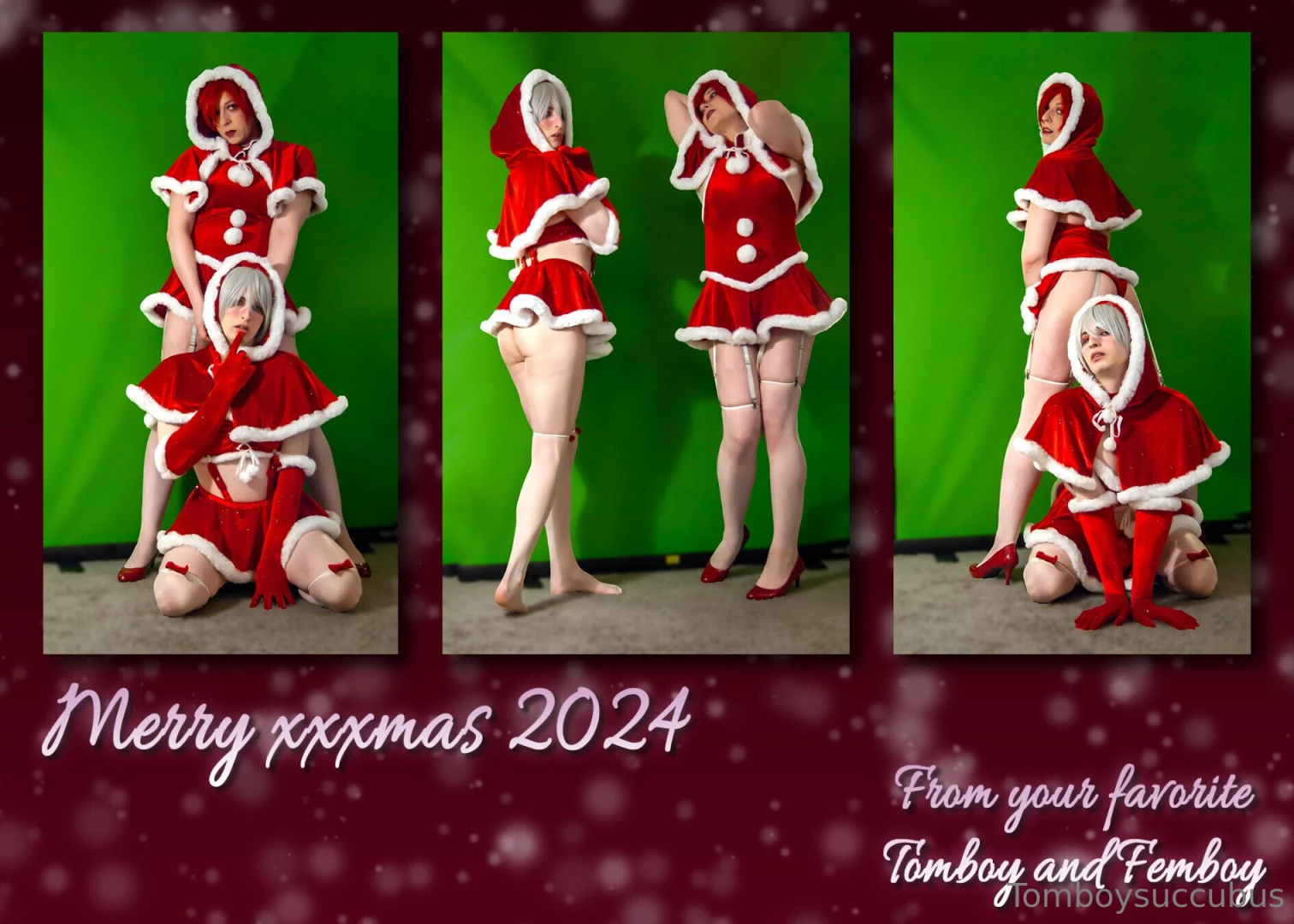 Happy holidays from the tomboy and the femboy 