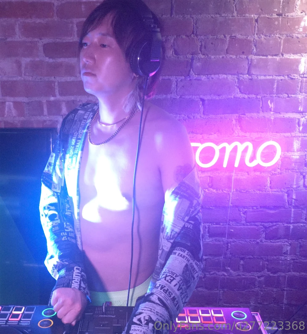Step into the sound and let the naked dj tomo take you somewhere 