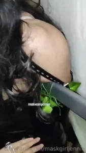 Hogtied to the bed frame and locked in chastity this might be my