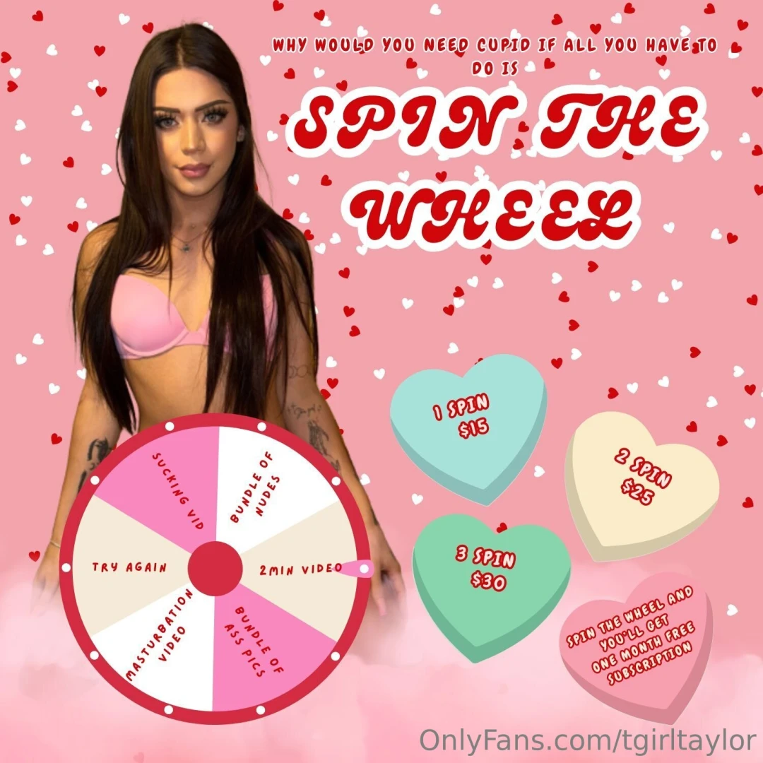 Love is in the spin win hot prizes now love is a gamble but with this 