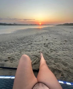 Dinner by the sunset is served my king