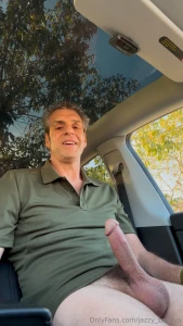 Revealing and jerking in the car and added a cock shot just for