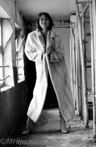 Some black and white model shoot photos from the farm