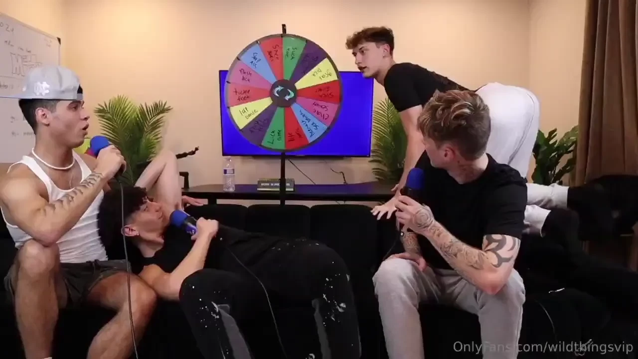 Fingering bros ass jerking off next to each other for the first time 