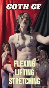 Her legs open ass up flexing and lifting just for you your little