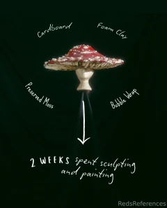 Huzzah day 1 of sharing my self-made designs here be my mushroom hat