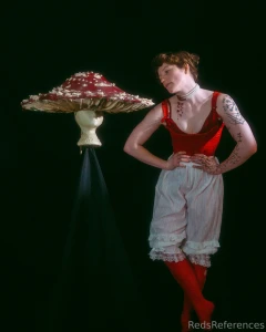 Huzzah day 1 of sharing my self-made designs here be my mushroom hat part 4