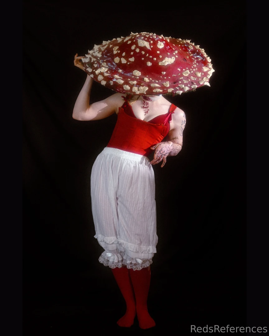 Huzzah day 1 of sharing my self-made designs here be my mushroom hat part 7 
