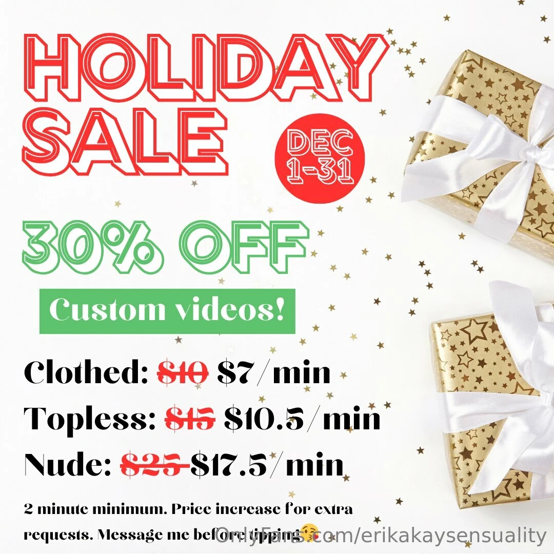 Cum have some holiday fun with me this month with a sexy sale i can t 