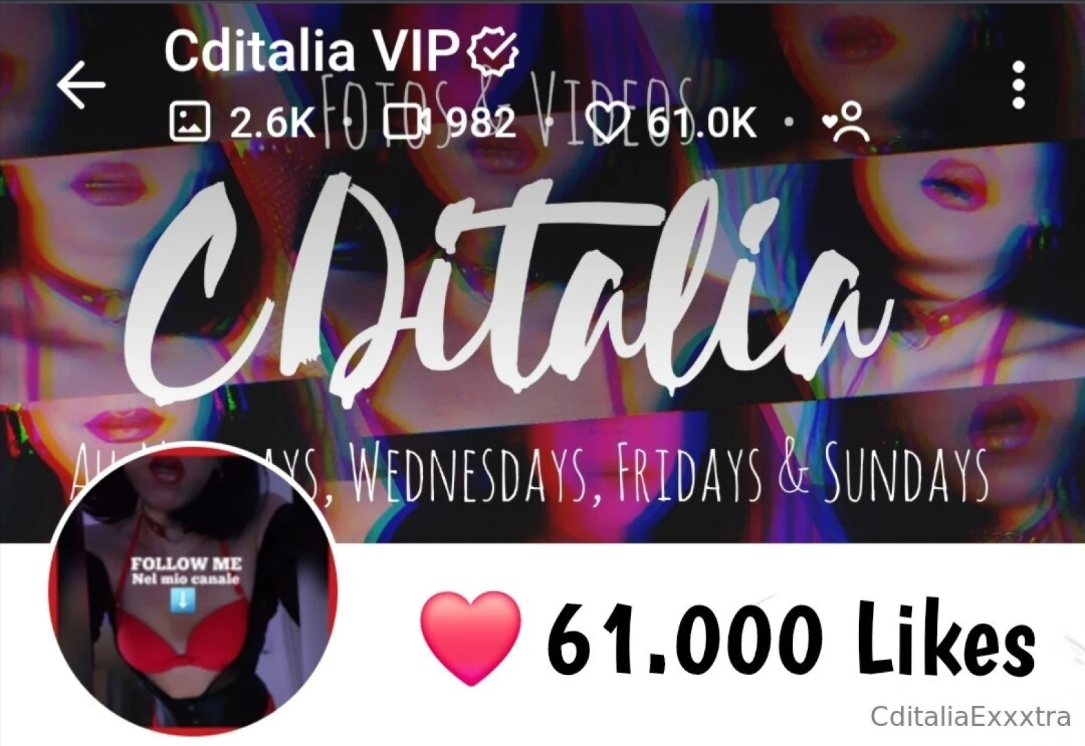 Vip onlyfans com cditalia 2600 fotos 982 videos 11 03 25 