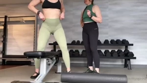 Pov you are lazy in both of our classes at the gym and we have had