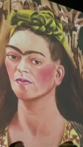 So today i was at the interactive exhibition dedicated to frida kahlo