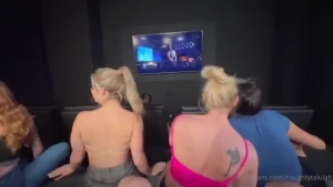 -movie night blowjob orgy i ve always wanted to suck cock while in a