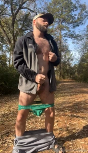 Taking a break from chores to jerk off on the farm