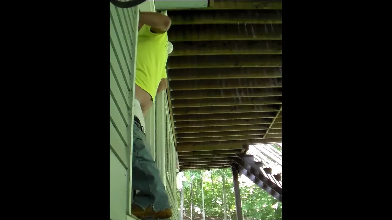 Blond construction foreman came to make me drain a good nut from his 