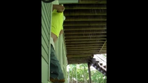 Blond construction foreman came to make me drain a good nut from his