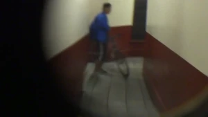 Peephole str8 guy 4 sexy guy on his bike nice dick