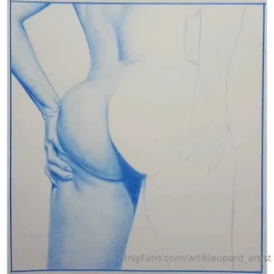 A drawing of mine in which i represented me grabbing my butt from a