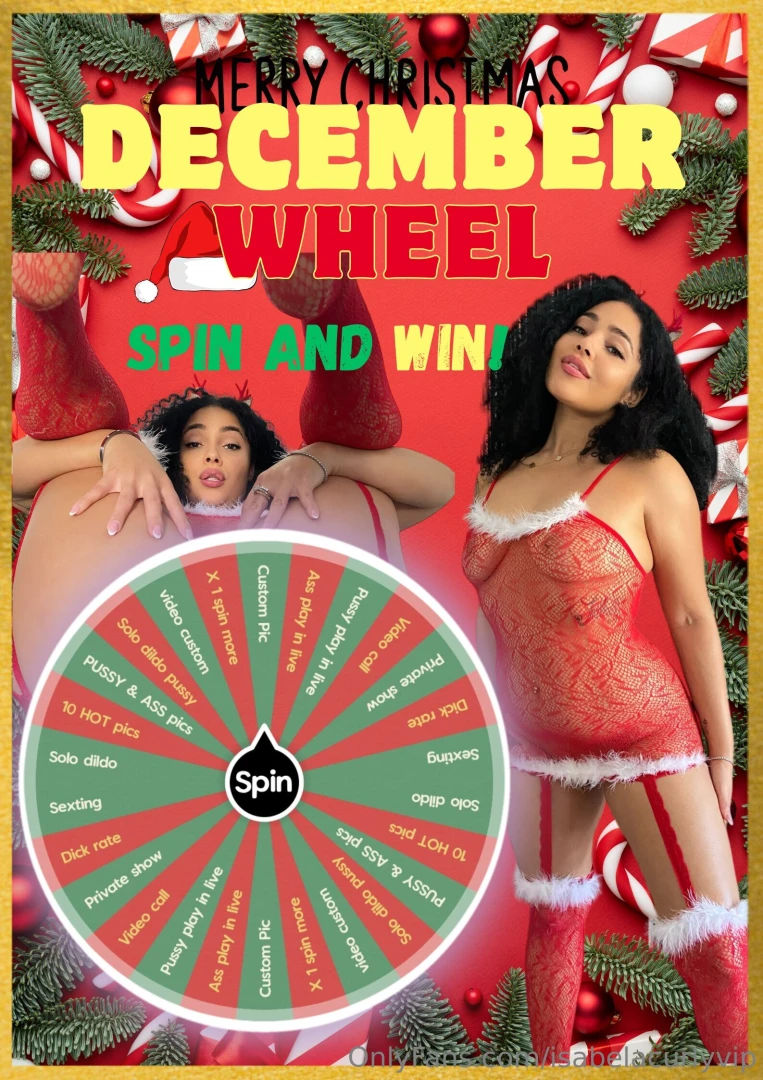 December wheel spin ho-ho-ho 1 spin 15 2 spins 25 3 spins 30 max 3 