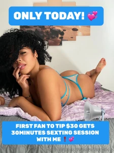 First fan only tip now and get 30 minutes today