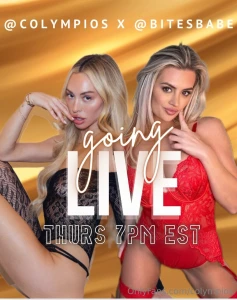 Going live on thursday 7pm est w my bestie bitesbabe we are going