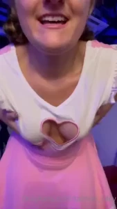 I m being a good girl for you daddy come and stroke my pert titties