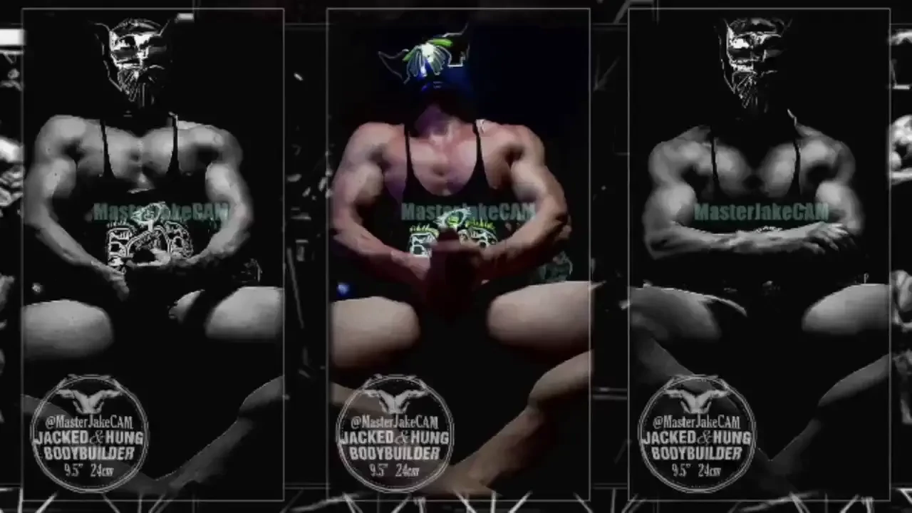 Masterjakecam jacked-up alpha-hung ripped up bodybuilder webcam part 2 
