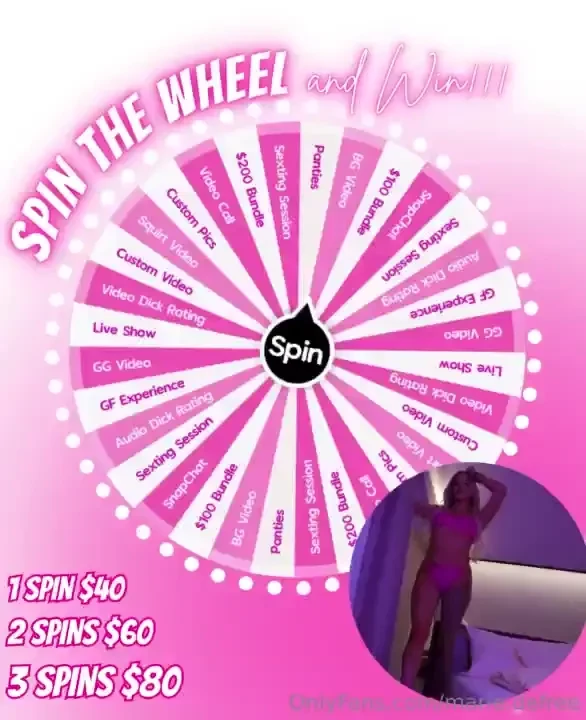Mondays spin the wheel hast du lust zu drehen wenn du einen tipp 