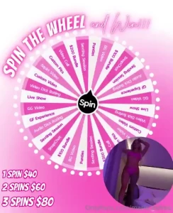 Mondays spin the wheel hast du lust zu drehen wenn du einen tipp