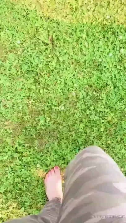 Doing some grounding today amongst the honeybees and clover 