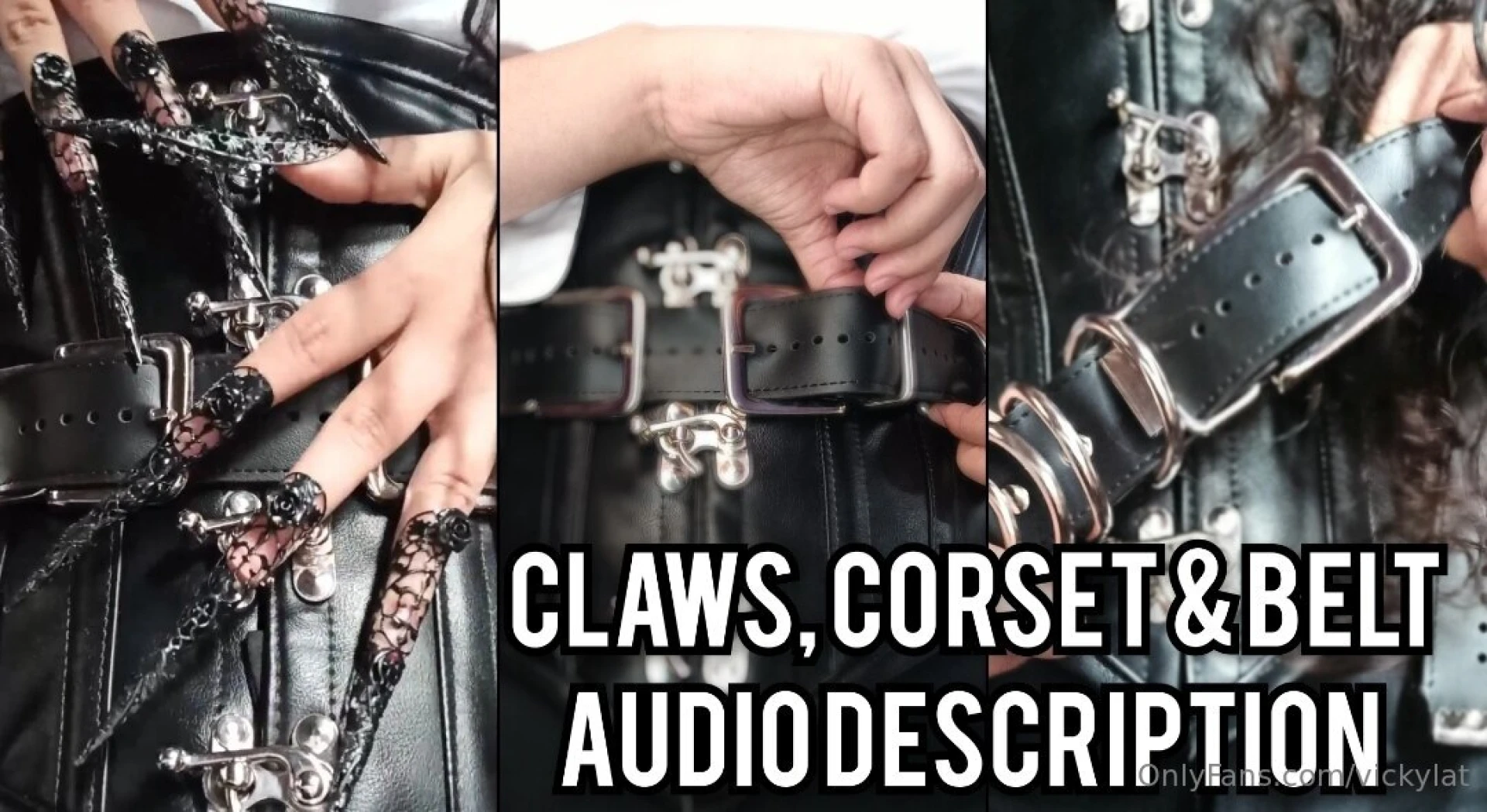 Asmr amp audio description with my claws video in vickylatvip 