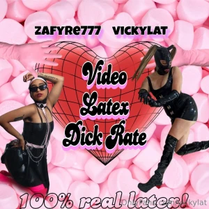 The ultimate latex fantasy personalized dick rate experience attention