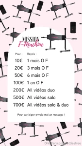 J ouvre une cagnotte pour pouvoir m offrir une fuck machine connect e