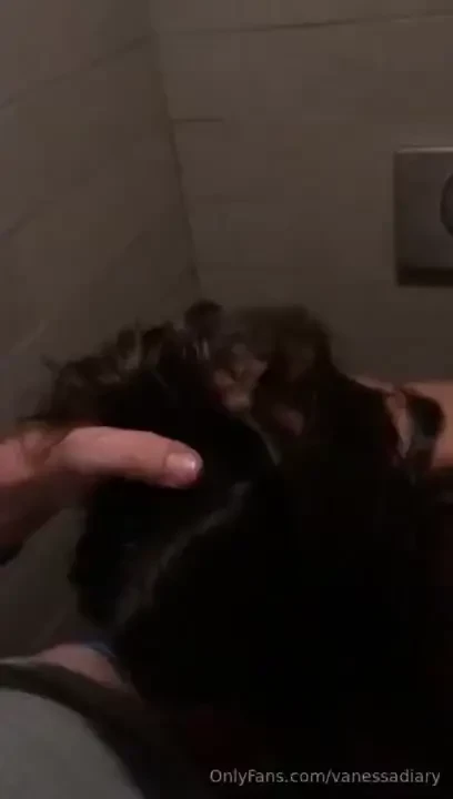 Gave him a quick one in the toilet hehe 