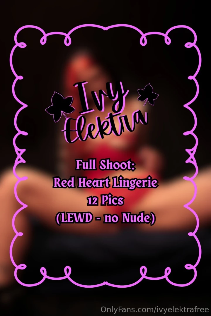 Submit to the goddess of your dreams full shoot red heart lingerie 12 