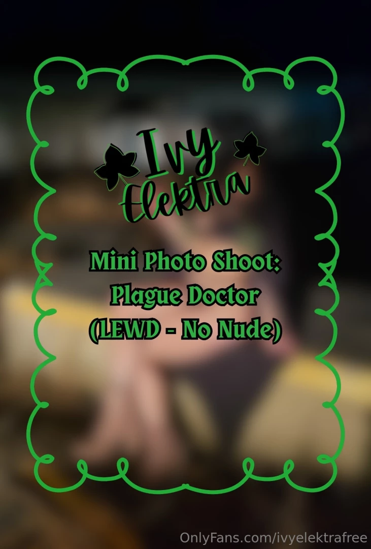 Mini photo shoot outdoor plague doctor lewd- no nude all photos from 