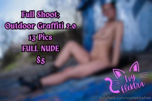 Full photo set for 5 outdoor graffiti shoot 2 0 13 pics full nude all