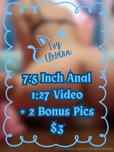 I take out my purple gem plug to go balls deep in my ass for the first